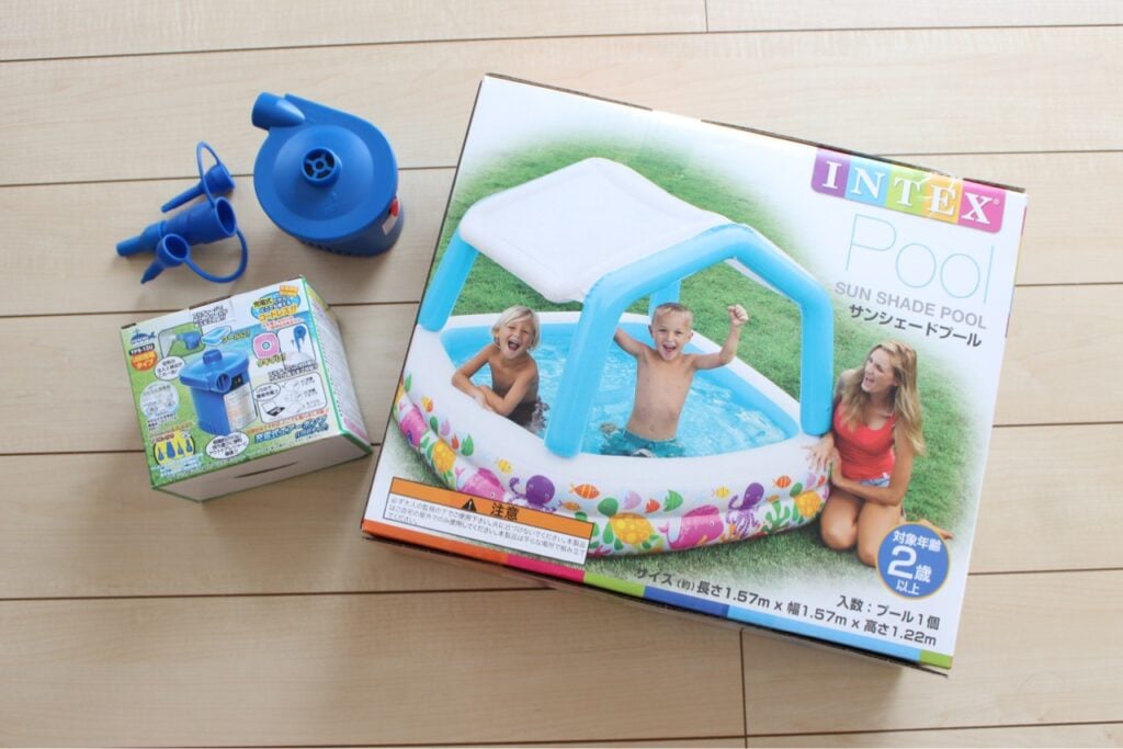 セリア水遊びグッズおすすめ_ミニプール_マジックバルーン比較, セリアミニプールレビュー_子供の水遊びおすすめアイテム