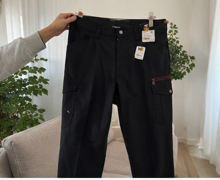 ワークマン カーゴパンツ メンズ 着用イメージ